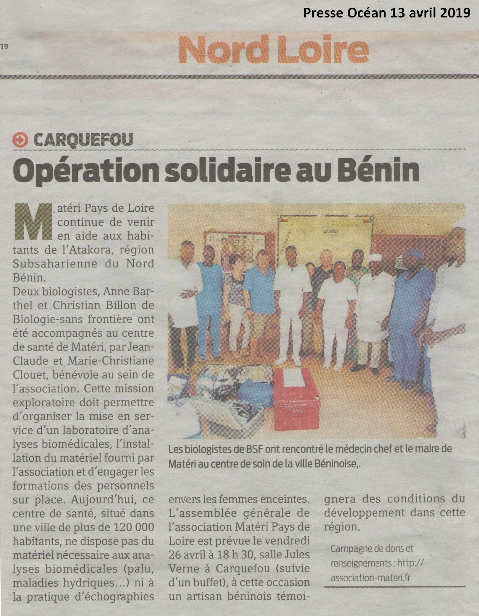 PO 13 avril 2019 Operation Solidaire